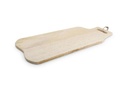SERVEERPLANK VAN HOUR EN VOEDSEL 60X22X1.5 MANGOHOUT MET HANDVAT