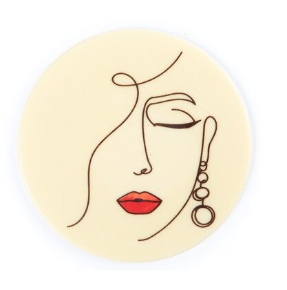 2011091 RONDJE DAME 7,5CM 12PCS ***OP/ORDER***