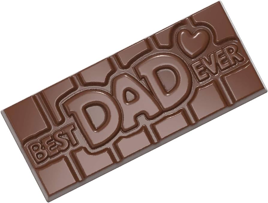 CHOCOLATE TABLET MOLD BEST DAD EVER CW12017 1X4 -- 45GR