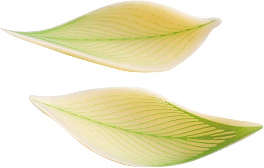 060920 PCB PETITES FEUILLES COURBÉES CB 2 DESIGNS 160PCES ***S/CD***