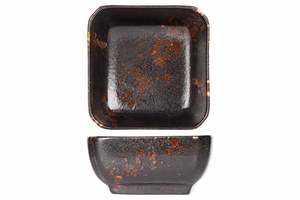 PROOF ETNA NOIR/BRUN COUPELLE CARREE 7.5X7.5XH4CM - 5694021