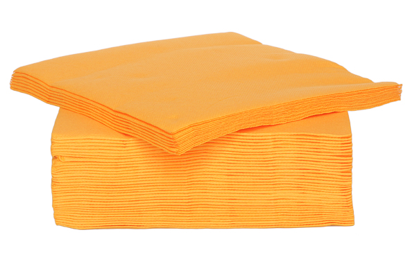 C&T PROF SERVIETTE COCKTAIL ORANGE MANDARINE 25X25CM 40PCES
