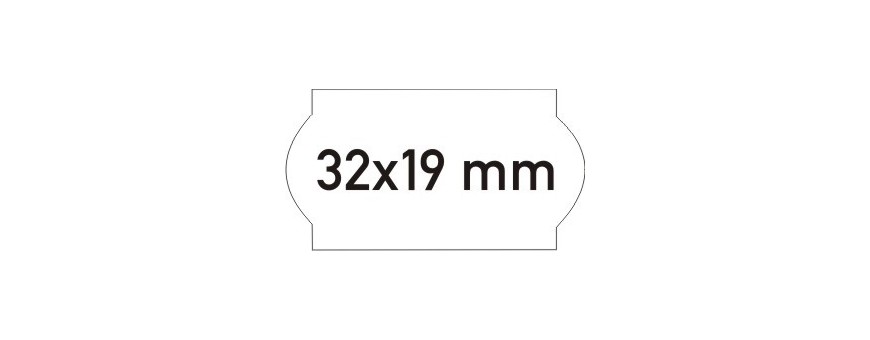 BLITZ WHITE LABEL 32X19MM FOR BLITZ L17 BOX OF 30 ROLLS OF 1000 LABELS