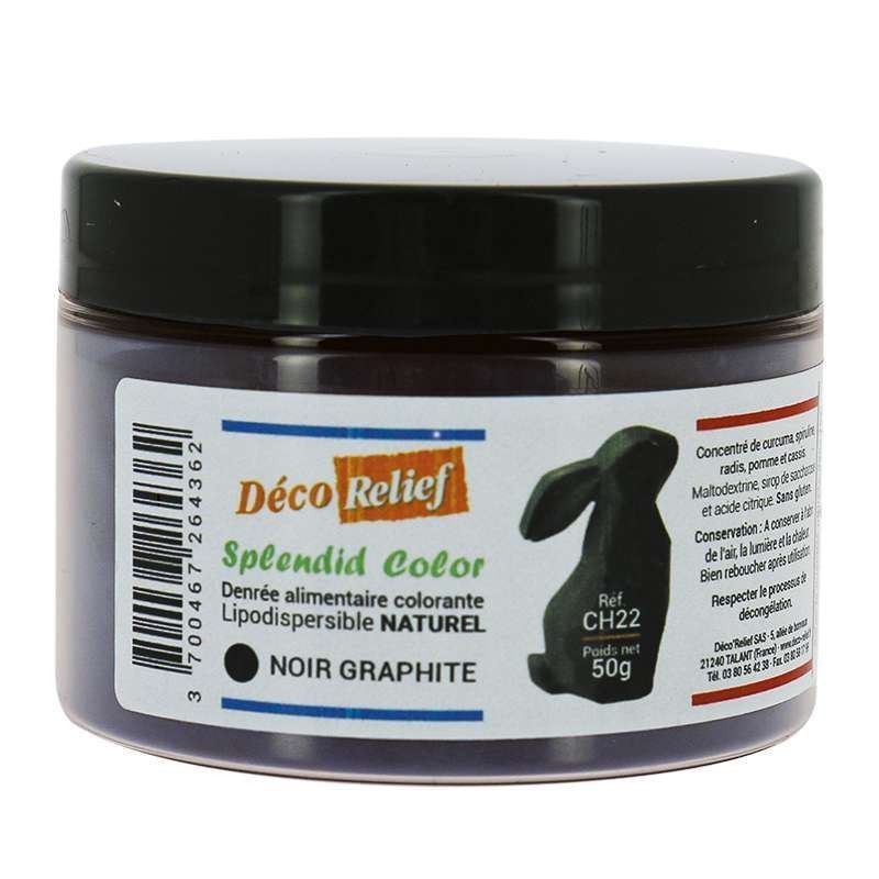 LIPODISPERSIBLE NATURAL DYE GRAPHITE BLACK 50GR