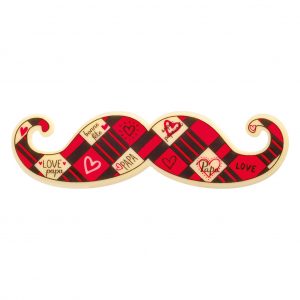074153 PCB LARGE MOUSTACHES CB BONNE FÊTE PAPA 12.5X3.5 CM 40PCS ***S/CD***