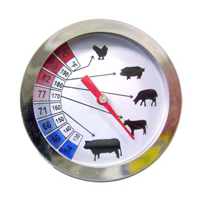 ALLA THERMOMETRE A VIANDE A/ SONDE INOX 145MMDIAM 50 MM DE +54° A +88 °