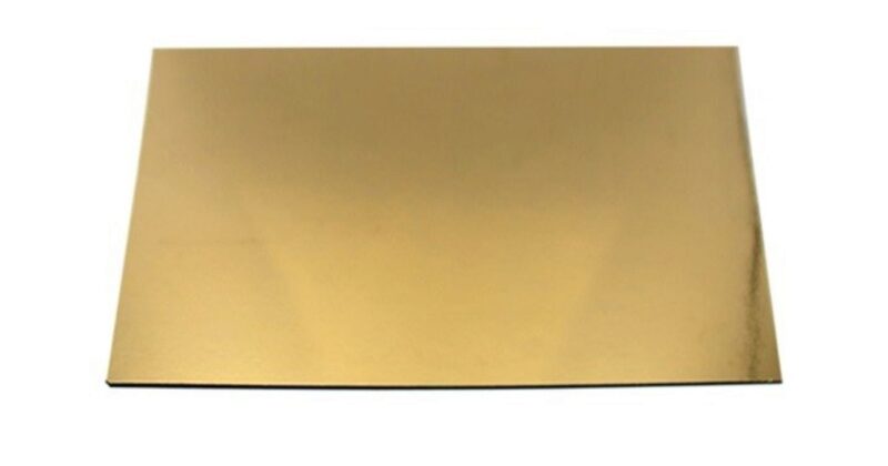 RECHTHOEKIGE GOUDKLEURIGE DOOS 15.5X22CM 50 ST FOST+ INBEGREPEN