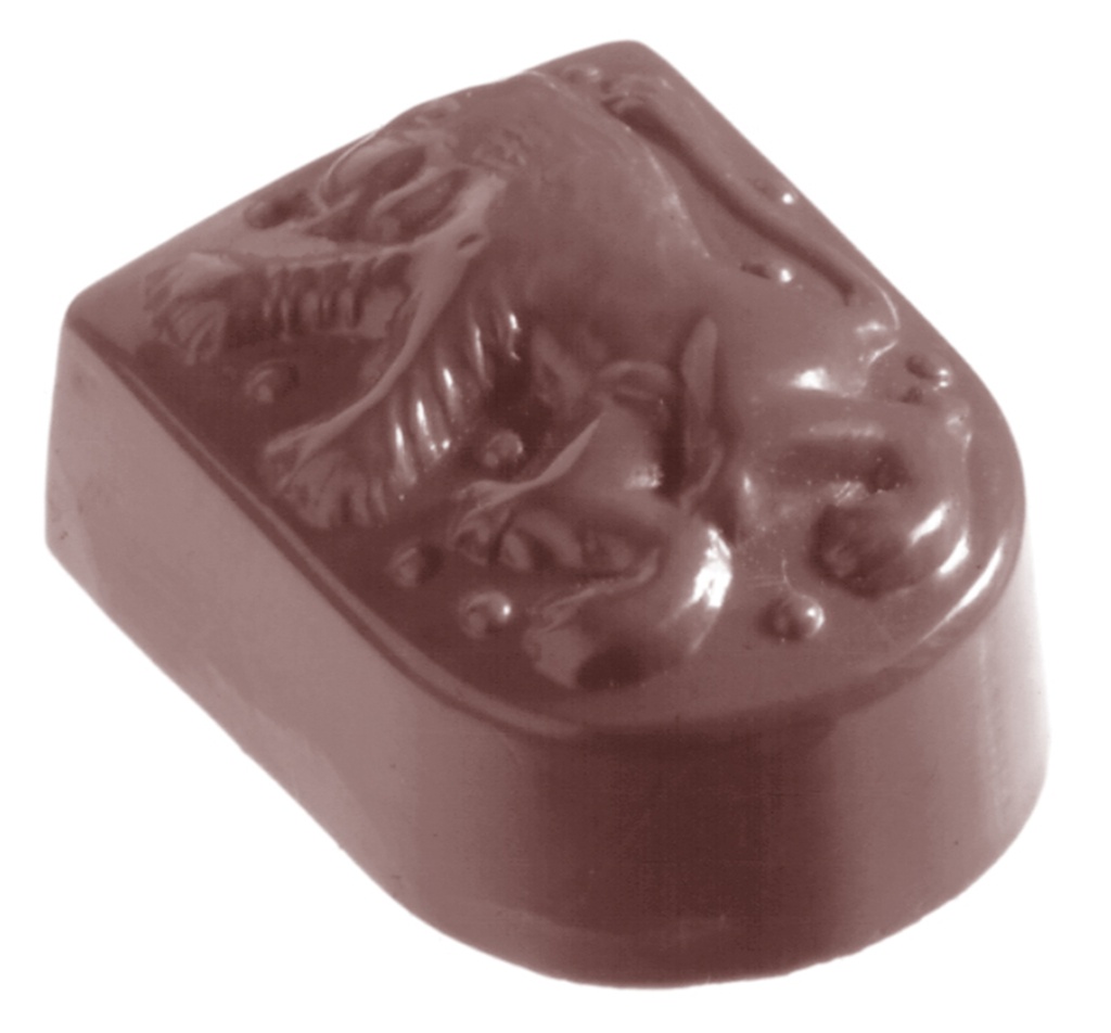 CHOCOLATE MOLD SHIELD WITH LION CW1010 3X8 -- 13GR