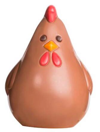 MOULE À CHOCOLAT POULET "GERTRUD" 100 MM HB8088100X73X75MM  1X2