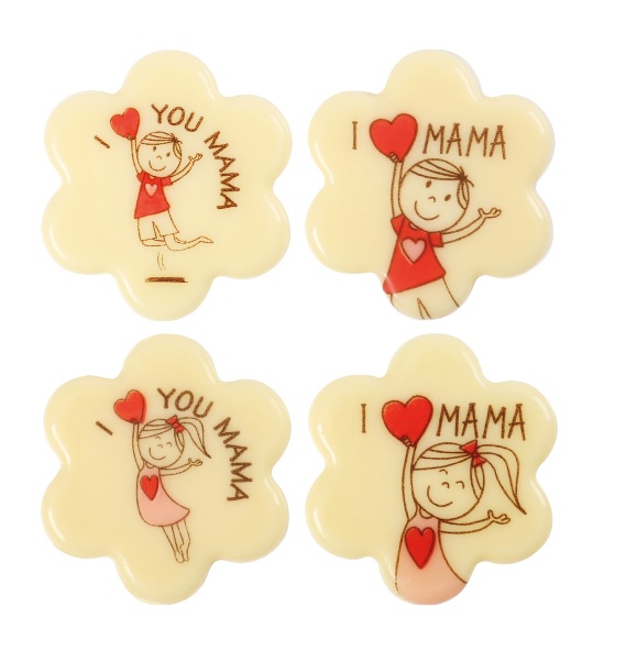 2010832 FLEUR I LOVE MAMA 3,5CM 120PCS ***S/CDE***