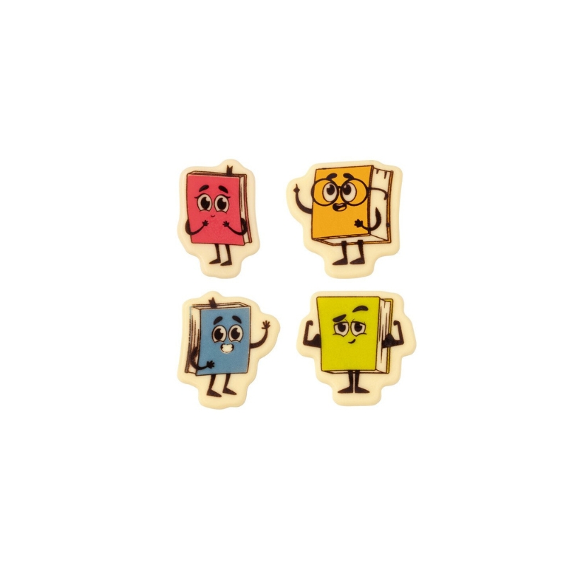 2001169 LIVRES SCOLAIRES 4,2X4,2 CM 120PCS ***S/CDE***