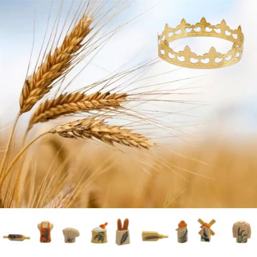 100PC "CEREAL" SANTON FIGURES + STD GOLD CROWNS ***NEW 2024***