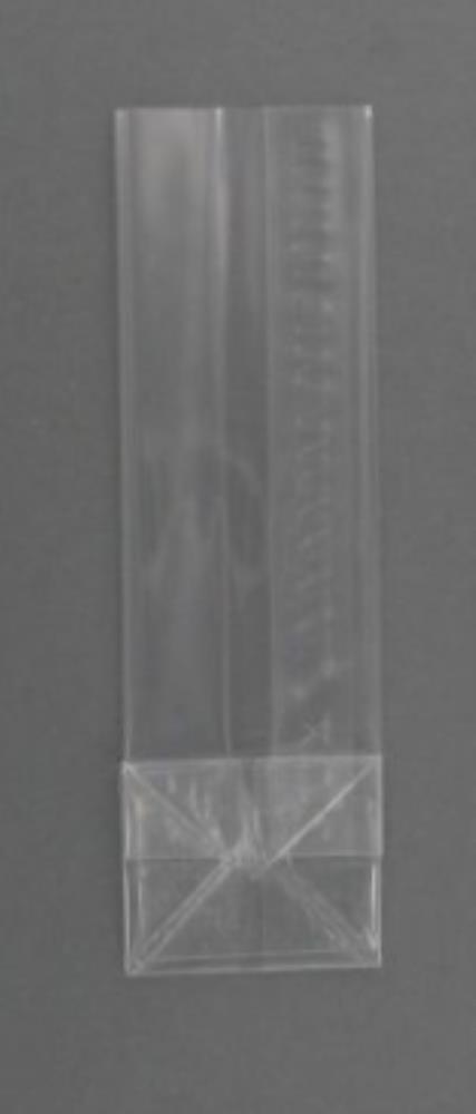 TRANSPARENT SQUARE BOTTOM BAG 60+50X200MM NEUTRAL 40MY 50PCS