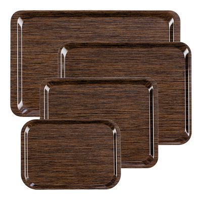 ROLTEX RECHTHOEKIGE SCHAAL WENGE 27X18CM LICHTGEWICHT MELAMINE LAMINAAT