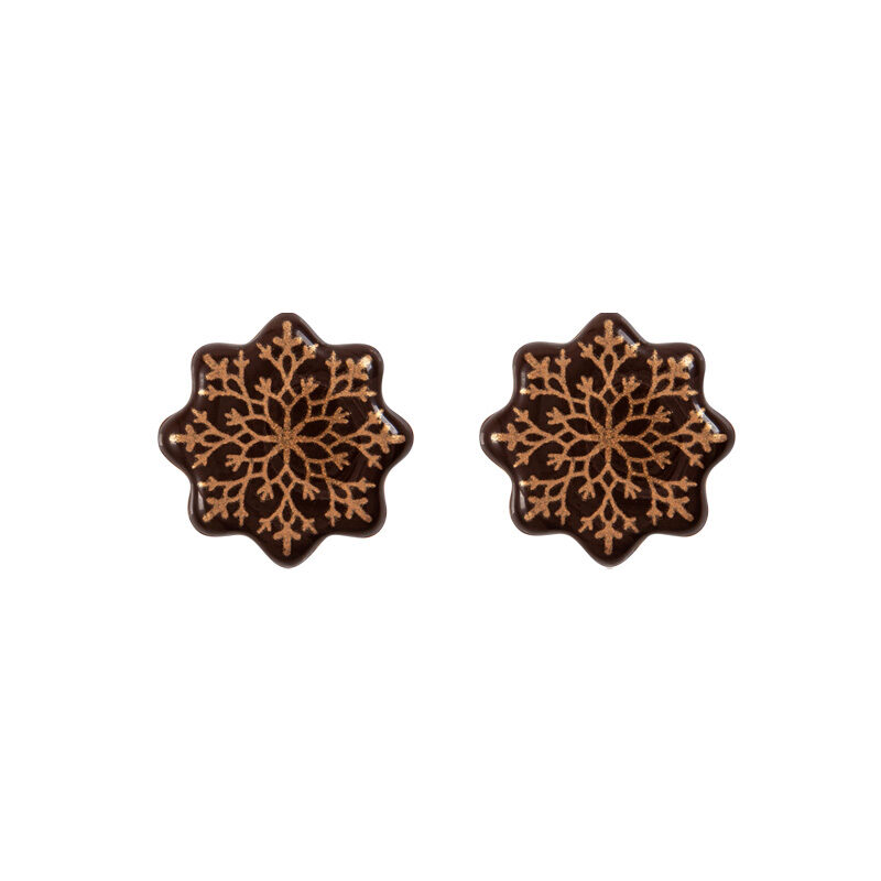 2015674 PURE CHOCOLADE SNEEUWKRISTAL 3CM 175 STUKS