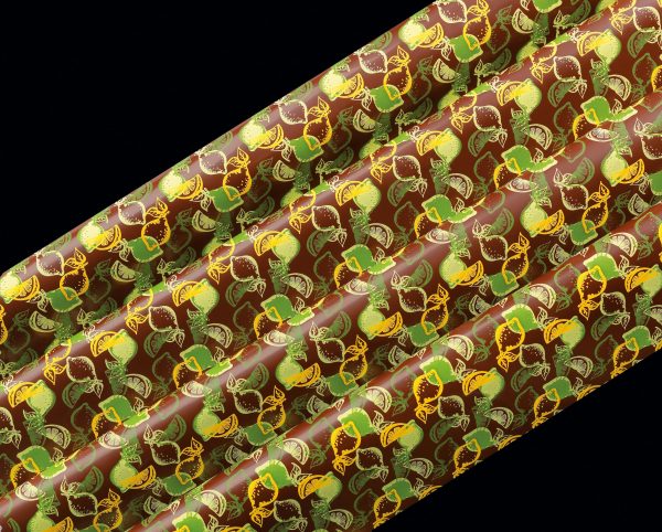 061187 PCB BEDRUKTE VELLEN MOJITO 40X25 CM 17 STUKS ***S/CD***