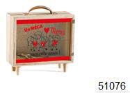 BOITE METAL TIRELIRE "UN MEGA MERCI" 18X7.5XHT17CM