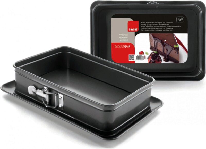 IBILI MOULE RECT. CHARNIERE 28X18XH7CMACIER ANTI-ADH.