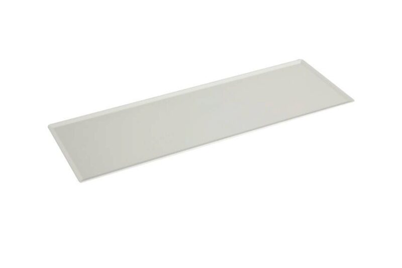 WHITE PLEXI TRAY “SMOKE” 60X20CM H5MM