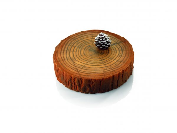 087192 PCB-BEDRUKT VELLEN LOG VOOR ENTREMETS 26X26 CM 20 STUKS ***OP BESTELLING***