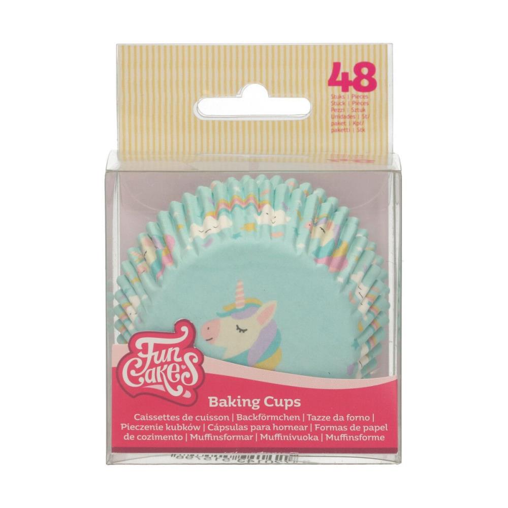 FUNCAKES UNICORN CUPCAKE BOX 48 STUKS