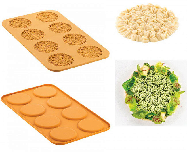 SILIKOMART NATURAE PRO MOULE ERBETTA 43  8P 43ML DIAM 100MM  H 8MM