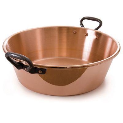 BAUMALU BASSINE CONFITURE 38CM  9L CUIVRE LEGERA/POIGNÉE