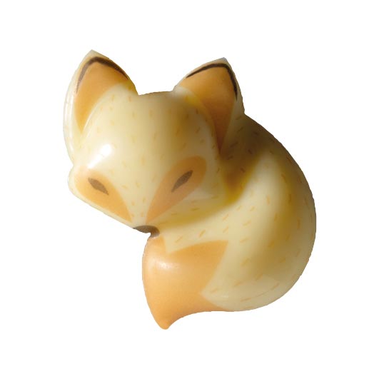 050199 PCB PETITS RENARDS CB BLANC 3,5X3,2 CM 60PCES ***S/CD***