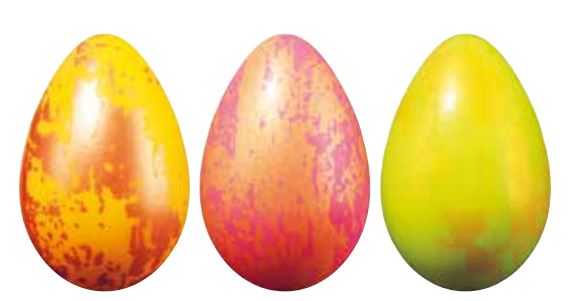 061152 PCB EGGS CB TASKS 3 DESIGNS 4X2.7 CM 288PCS ***S/CD***