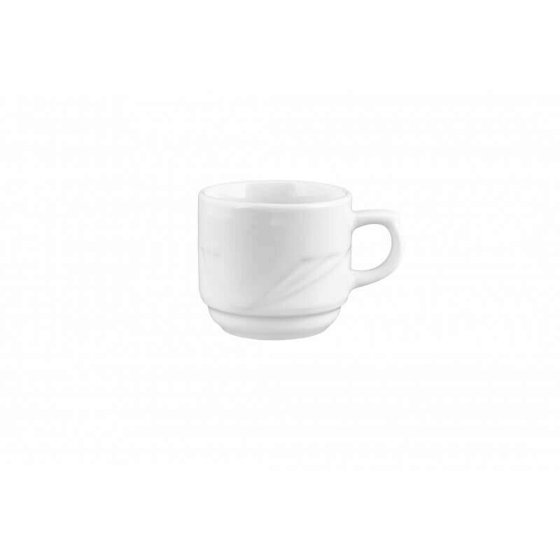 ARCADIA MOKA CUP 10CL WHITE PORCELAIN - 007606
