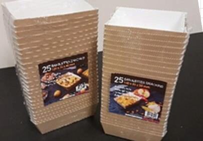 BARQUETTE CUISSON CARTON 140X95XHT50MMPAQUET DE 25 PIÈCES