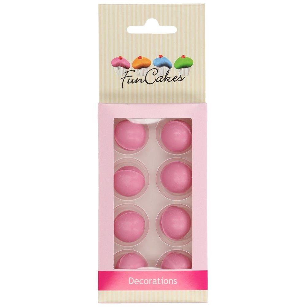 FUNCAKES ROZE CHOCOLADEBAL 2CM 8 STUKS