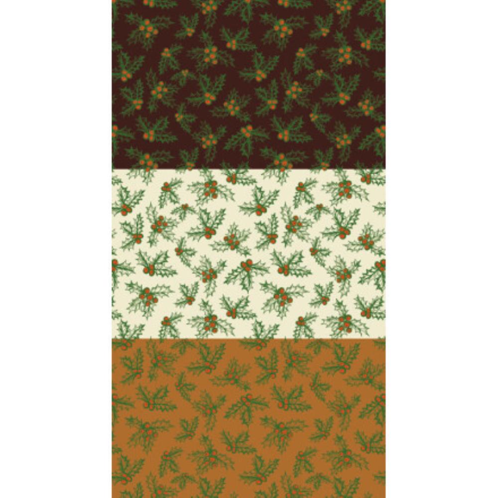 2046002 RED AND GREEN HOLLY LEAF TRANSFER 30 X40CM 30PCS ***ON ORDER***