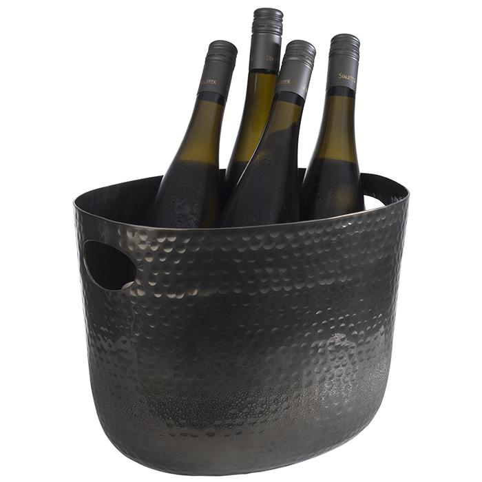 HAMMER BLACK ALUMINUM COOLING BUCKET 7 L 30X23.5XHT23CM