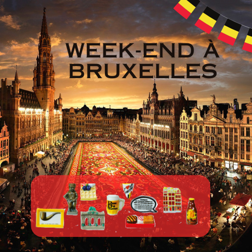 100PCS SANTONS "WEEK-END A BRUXELLES" ***NEW 2025***