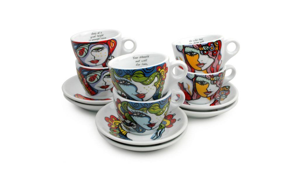 JOSIEN BROEREN SET OF 6 COFFEE CUPS 16CL