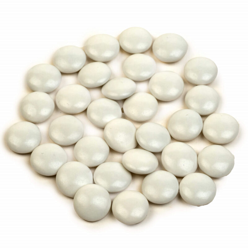 VANPARYS DRAGEE-CONFETTI WITTE CHOCOLADE GLANZEND 1KG