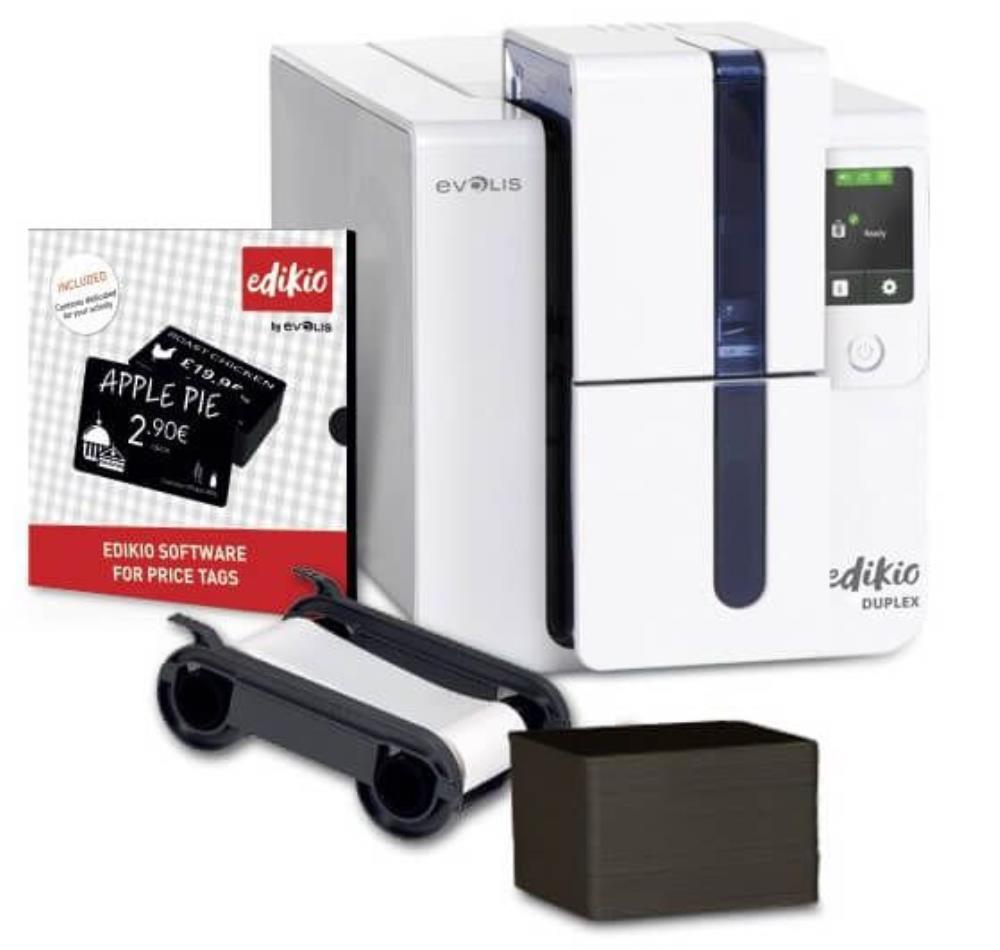 EDIKIO "DUPLEX" PRINTER (DOUBLE-SIDED, USB & ETHERNET, LCD SCREEN)*SCDE*