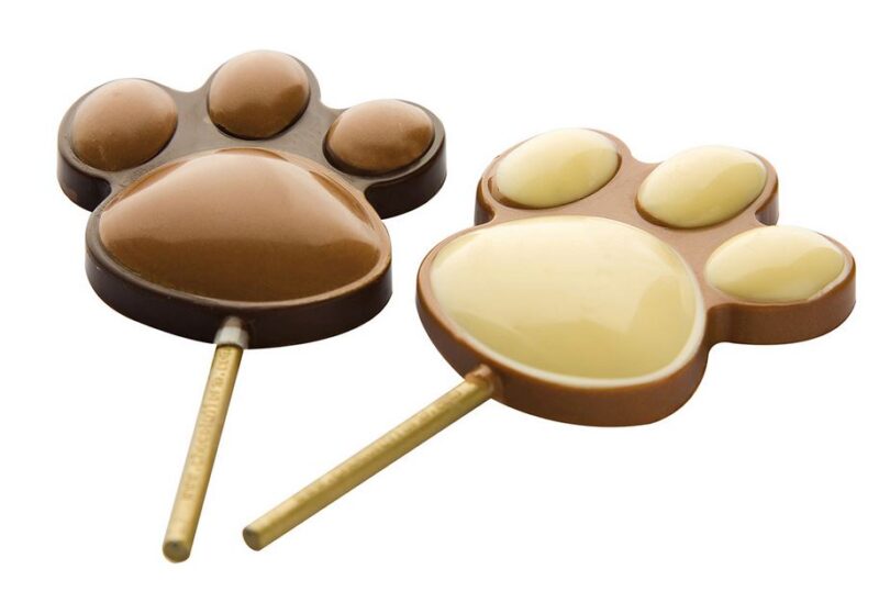 CF1104 13.5X27.5CM * 1X4 * 23.5GR CHOCOLATE MOLD LOLLIPOP