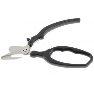 STAINLESS STEEL SHELLFISH SCISSORS 18CM PLASTIC HANDLE