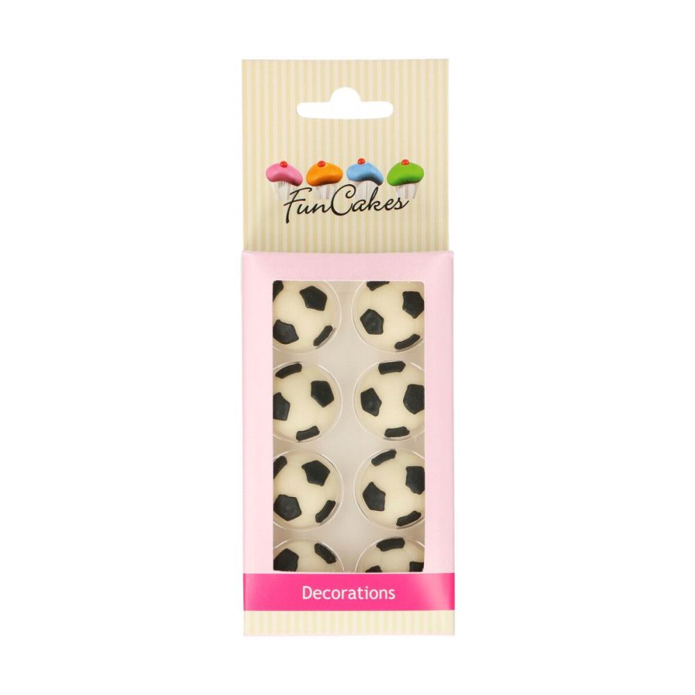 FunCakes Fondant Decoratie Voetbal Set/8 =BLISTER