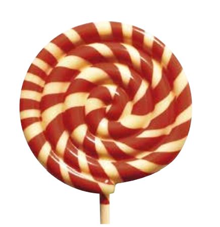 061247 PCB SNOEPLOLLIPOP BLISTERS VOOR 27 PRINTS Ø 7,4 CM EN STICKS 9 STUKS ***S/CD***