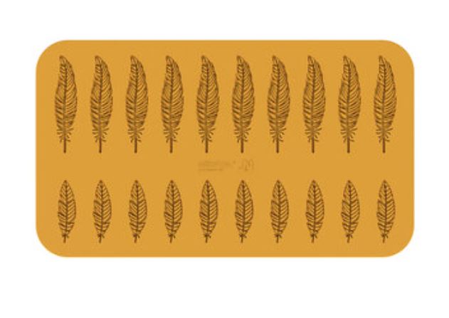 SILIKOMART SILICONE MOLD PIUMA 2 FORMESN.10 121X28 H 1.5 MM N.10 79X23 H 1.5 MM