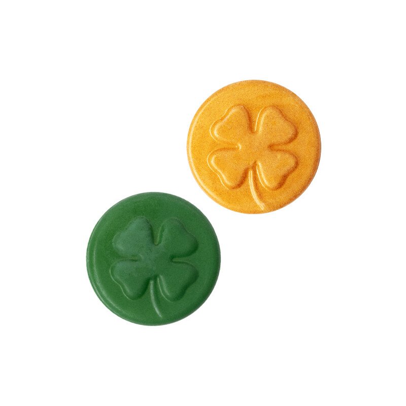 2000500 FOUR-LEAF CLOVER COIN 2.5 CM 40PCS ***S/CDE***