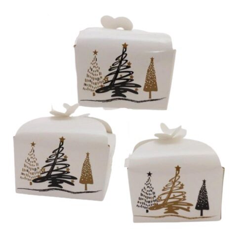 CHRISTMAS BUTTERFLY BOX 125-150 GR. "TREE-O" ORH: 48 X L: 76 X B: 60 MM