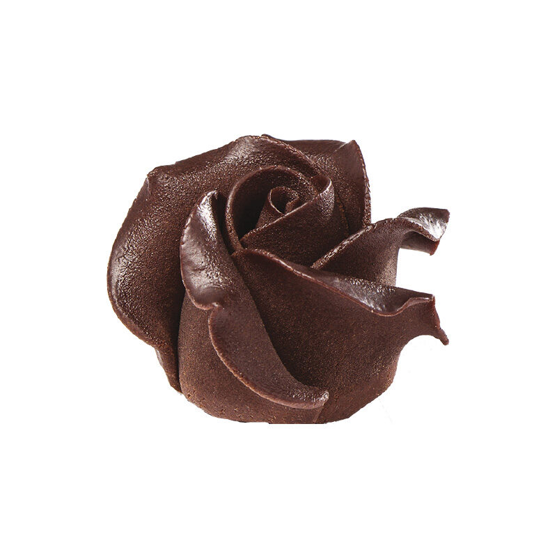 1012291/77491 4CM MELTED CHOCOLATE ROSES 15 PCES ***ON ORDER***