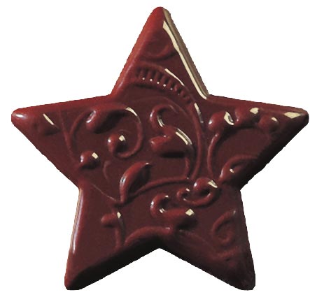 003688 PCB STARS CN ARABESQUES 2 DESIGNS 3.45X3.6 CM 120PCS ***S/CD***