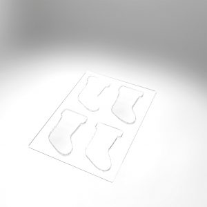 074322 PCB-MALLEN TABLETTEN SOKKEN VOOR 8 STUKS 17,2X11 CM D. 0,6 CM 2 STUKS ***S/CD***