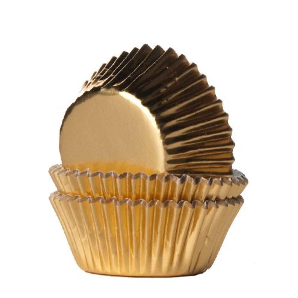 H.O.M MINI GOUDEN CUPCAKE HOUDER 36 STUKS