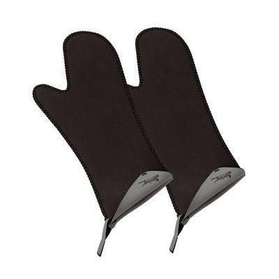 LENTE SET VAN 2 LANGE HANDSCHOENEN ZWART/GRIJS -40°+250°C